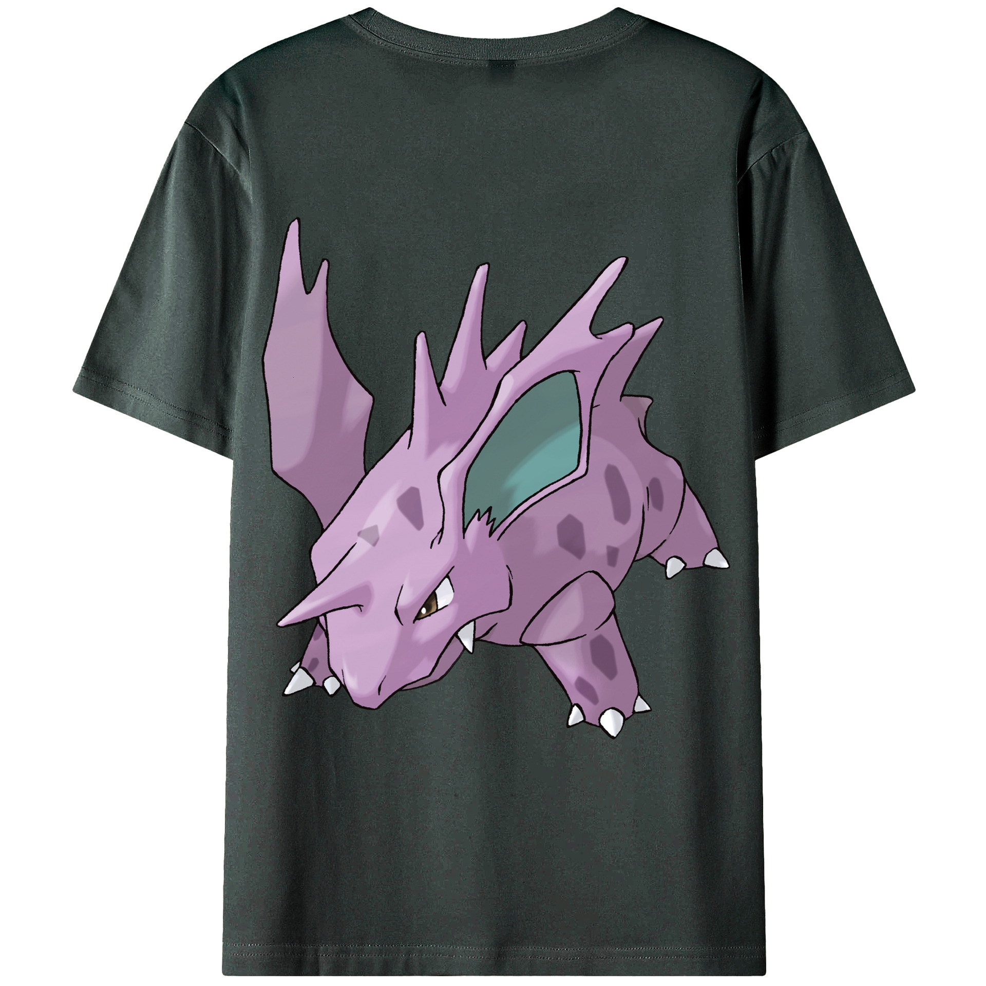 （画像用） ポケットモンスター Pokémon 綿100％ メンズ半袖Tシャツ（バックプリント） 通気性